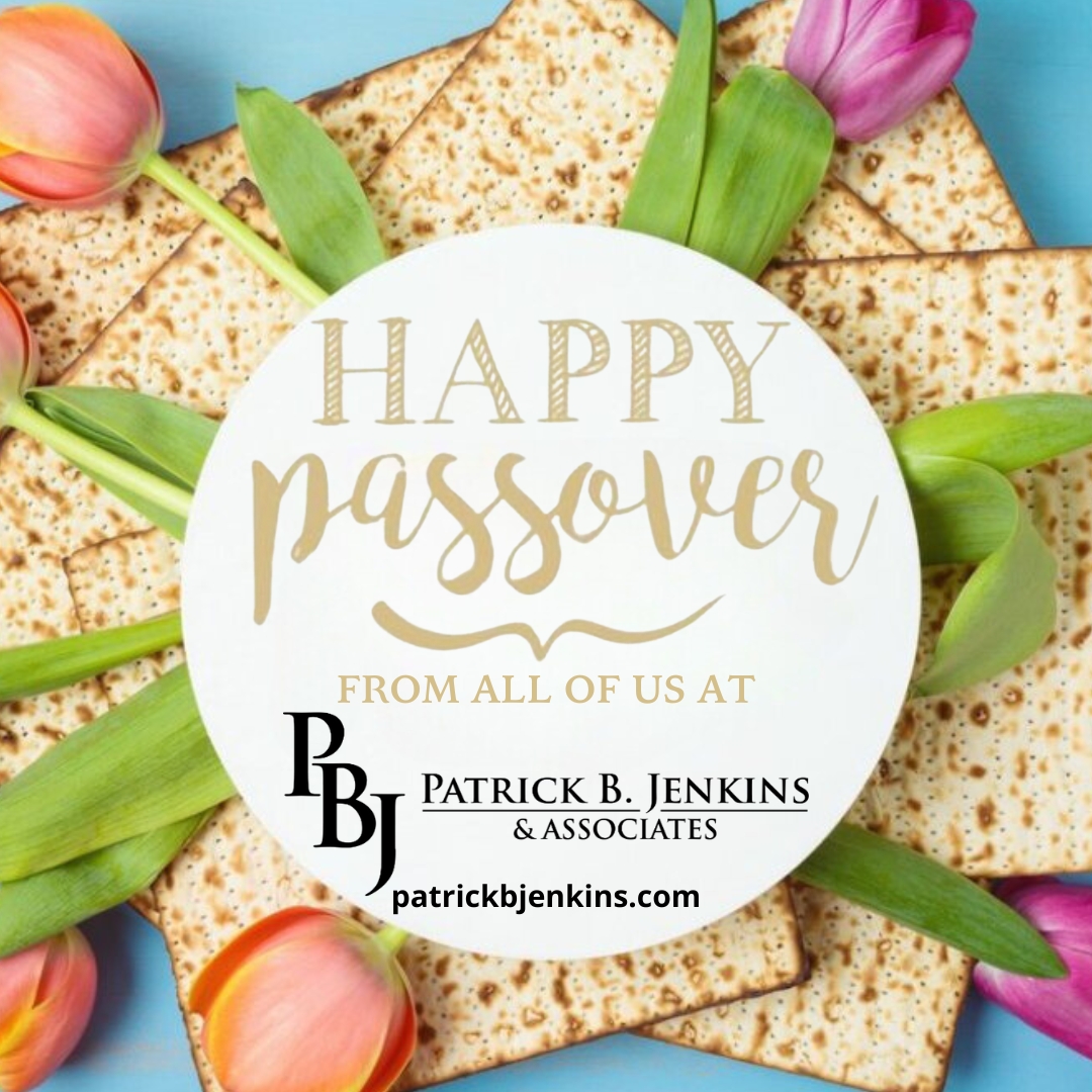 Wishing you and your loved ones a joyous Passover filled with Blessings, Peace, and Happiness.

#PatrickBJenkinsandAssociates #PBJ #Passover #Blessing #FamilyGatherings