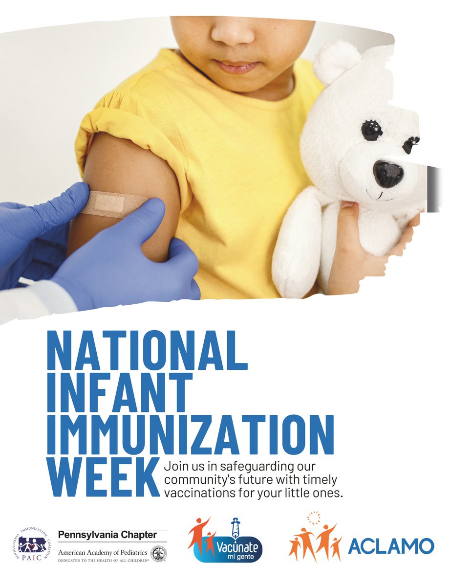 It's #NationalImmunizationWeek!  Whether it's protecting against the flu, COVID-19, or other preventable diseases, vaccines play a crucial role in keeping our communities healthy and safe.

Let's all do our part!