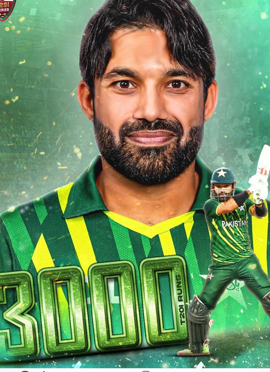 Cheers to Muhammad Rizwan - the Bradman of T20 cricket and Pakistan's SuperMan for hitting 3,000 T20I runs! 🏏🌟 Your impact has transformed the game and silenced the skeptics. Keep soaring, champion! You're an inspiration to many. @imrizwanpak 🌟💪