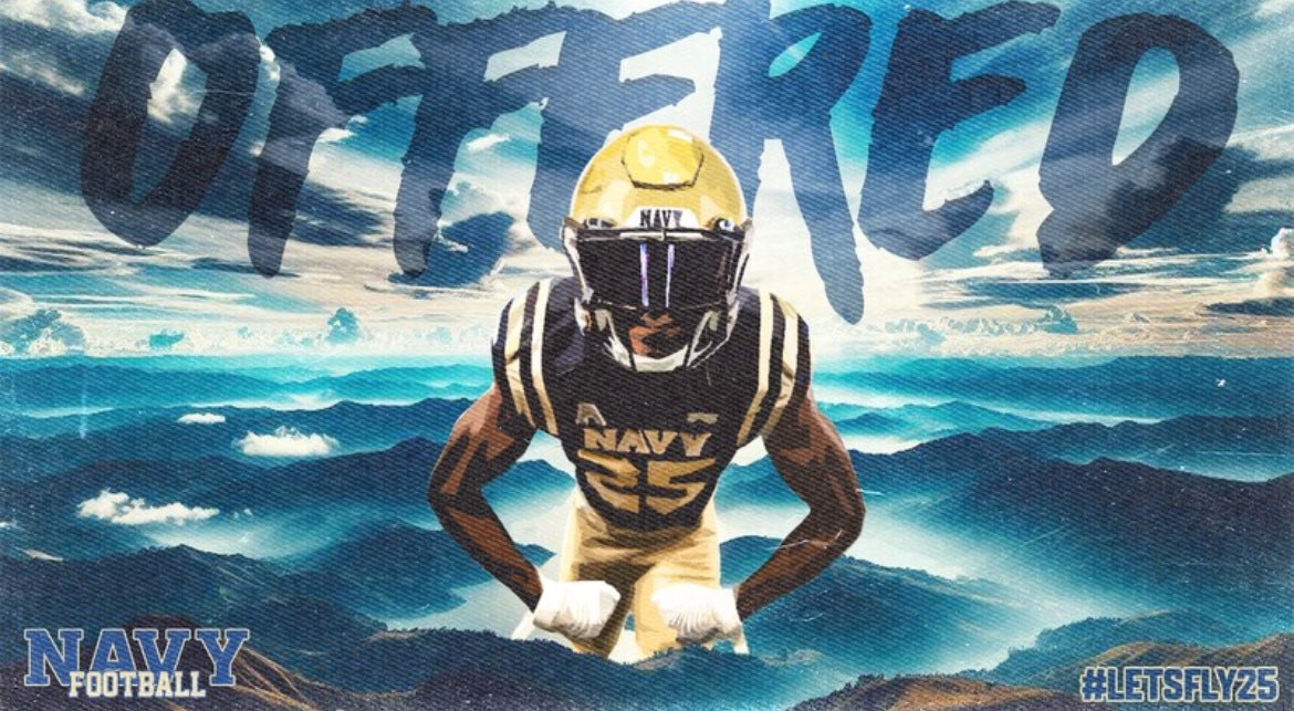 After a great phone call I’m Blessed to receive my 12th Division 1 offer to Navy @PJVolker @HobanFootball @HobanStrength