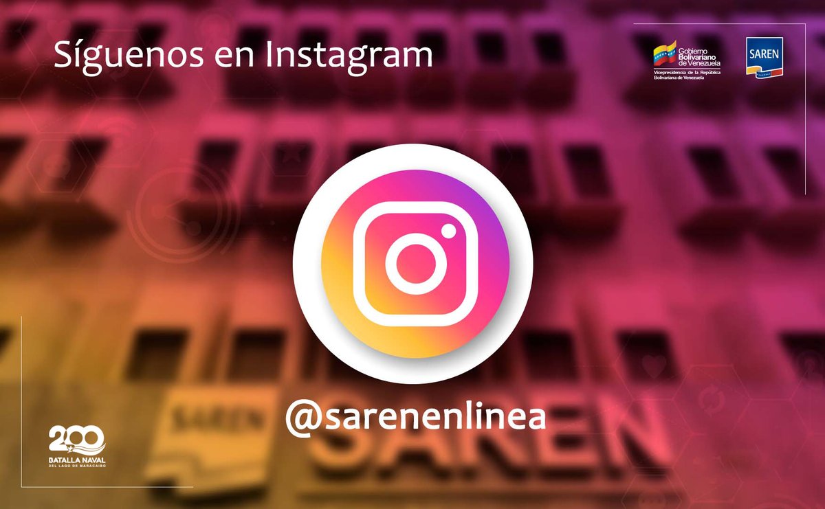 Saren_ve's tweet photo. Nos encontramos en #Instagram como:

“sarenenlinea”

¡Síguenos y encontrarás más información!

#23Abr https://t.co/b1VlzhO6No