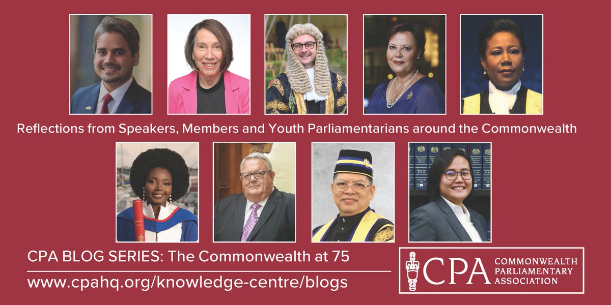 As a part of our new blog series marking 75 years of the ‘modern’ #Commonwealth this week, we asked Speakers, MPs & Youth Parliamentarians to share what the Commonwealth means to them & its importance to parliamentary democracy today Read the blog⬇️ cpahq.org/knowledge-cent…