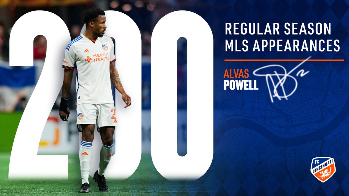 fccincinnati's tweet photo. Alvas hit the 2️⃣0️⃣0️⃣ mark on Saturday! 🎉 https://t.co/KHljOd2SaJ