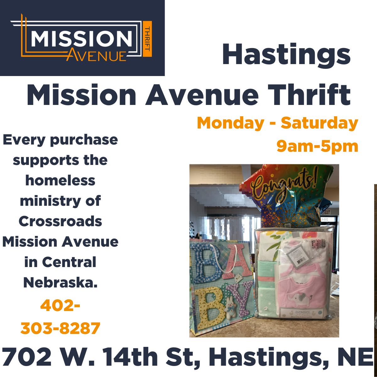 Come in TODAY and see what's NEW at Hastings Mission Avenue Thrift! crossroadsmission.com/thrift-stores/ #MissionAvenueThrift #HastingsNebraska #Thriftstore #Shoptoday