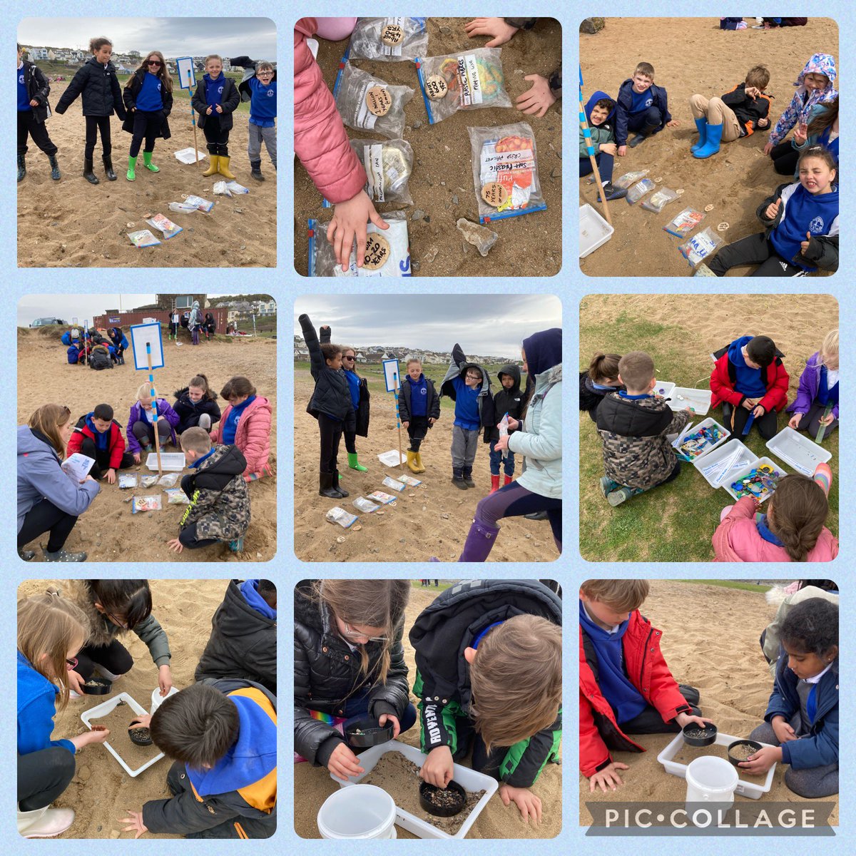 A great day with @CoedGlas at Ogmore today. We learnt all about plastic and the harmful effects it has on marine life. The children also did a litter pick. Fantastic result removing so much pollution from our beach. #WalesOutdoorLearningWeek @_OLW_ @VOGCouncil @Vale_LNP