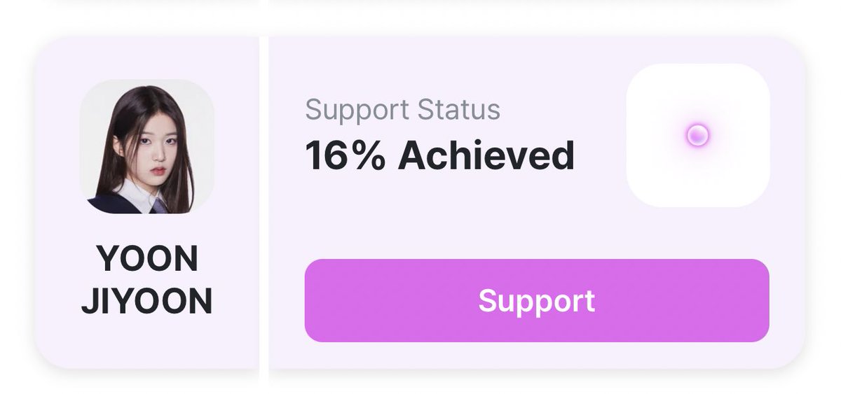 [📢] Jiyoon received 16% for the current Metalball Support Event and is therefore STILL 12th place.

Yoomidan we need Jiyoon to be under the Top8 and reach 100% to get her this ad!

#YOONJIYOON #윤지윤   #ILAND2 #아이랜드2