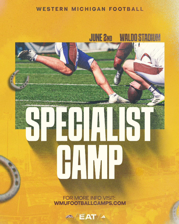 🚨🚨 Attention all High School Specialists, if you would like to attend our Specialist Camp on June 2nd, sign up with this link now!🚨🚨 wmufootballcamps.com