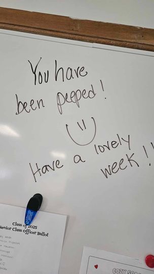 I was peeped! This is a first for me! Thanks for the smile :)