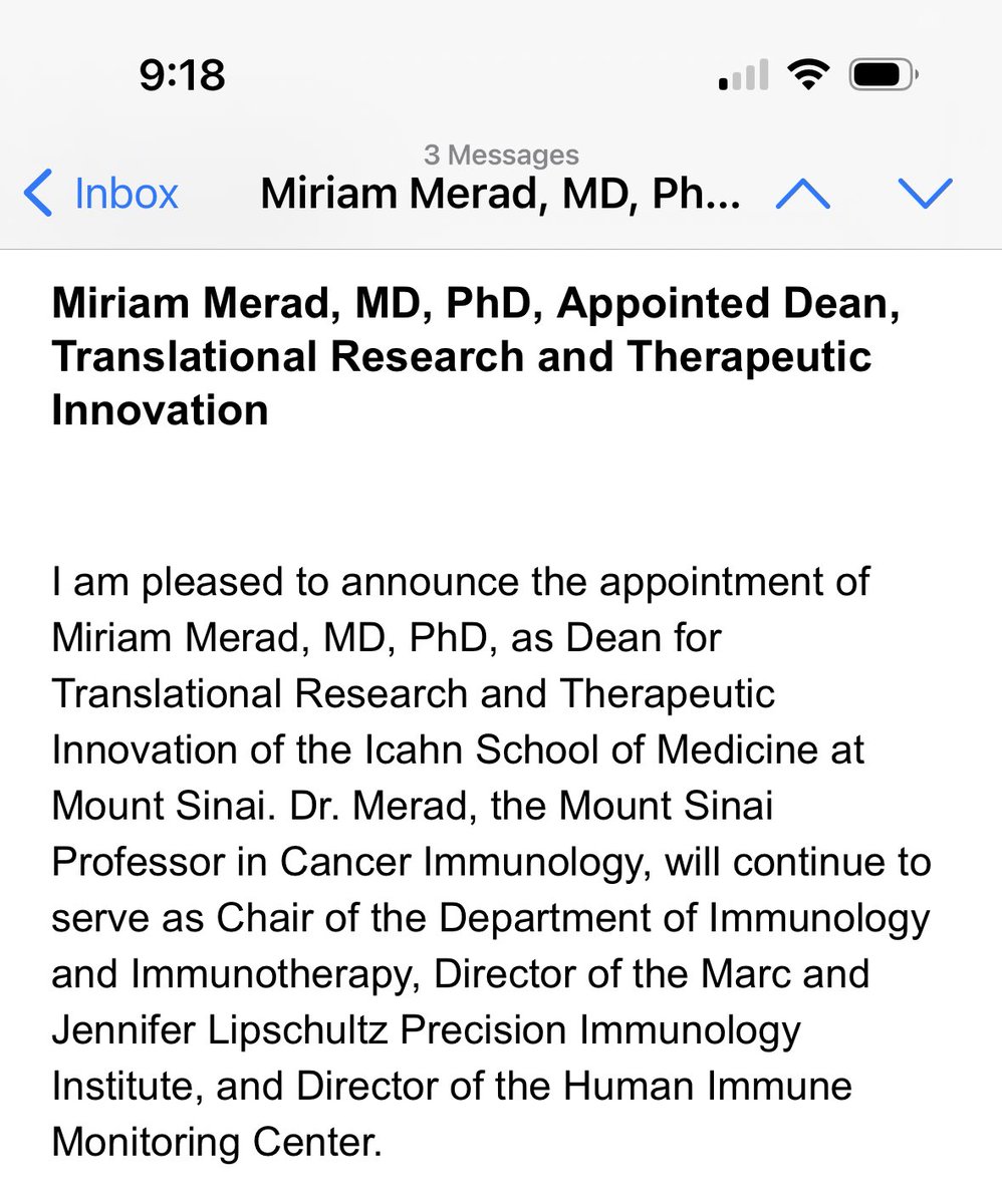 Great news this morning and congratulation to a esteemed colleague! Best wishes to Miriam, who does great scientific contributions in lung cancer.