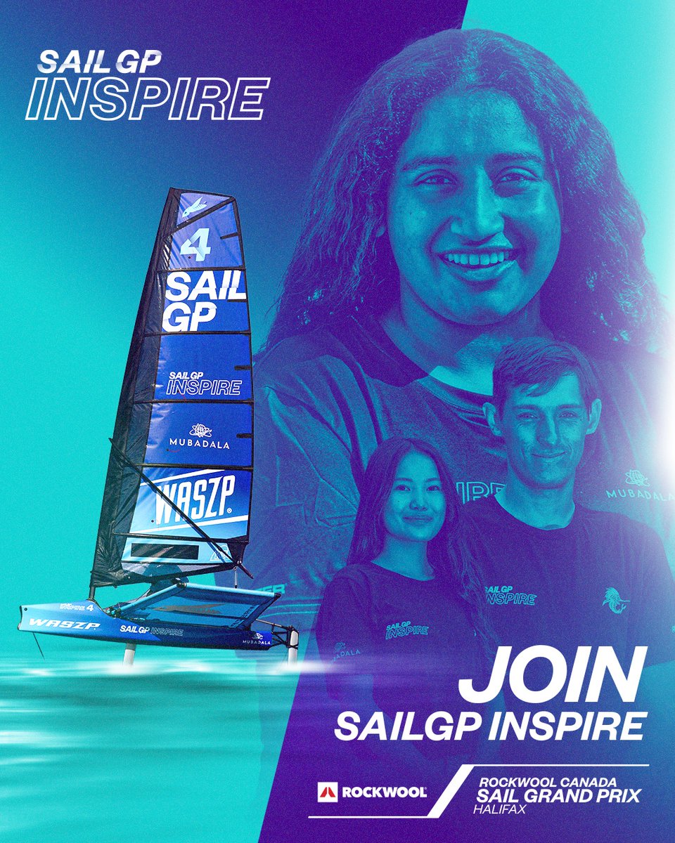 Final call 🚨 to join the @SailGP Inspire program for the ROCKWOOL Canada Sail Grand Prix I Halifax 🇨🇦 Apply before this Wednesday: sailgp.com/general/purpos… #weCANinspire #Inspire #SailGP #Halifax
