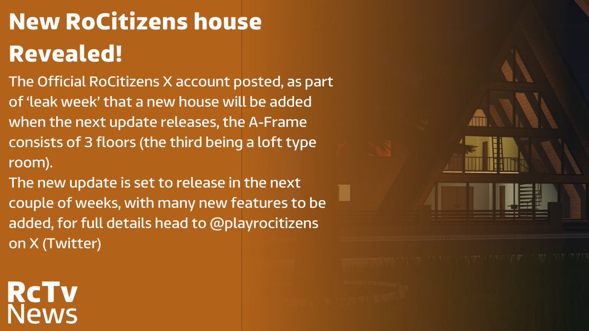 News_RoCitizens's tweet photo. New RoCitizens House Revealed 🏡🏠

@PlayRoCitizens #rocitizens #rctvnews #roblox https://t.co/BYIdXNwWIV