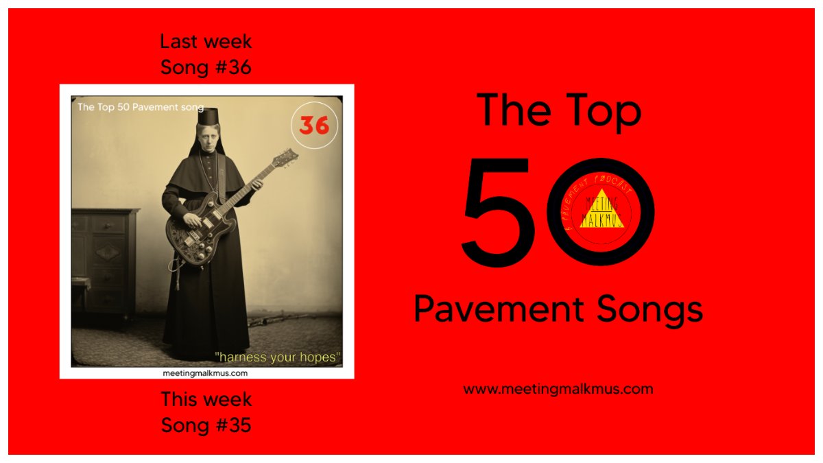 Last week on the pod Chad from Los Angeles joined me to reveal song 36, Harness Your Hopes! This week I'm talking Pavement with Ryan from Soundtrack Your Life (available wherever fine podcasts are found) and we get into song 35 on the Countdown! link.chtbl.com/song35 #Pavement