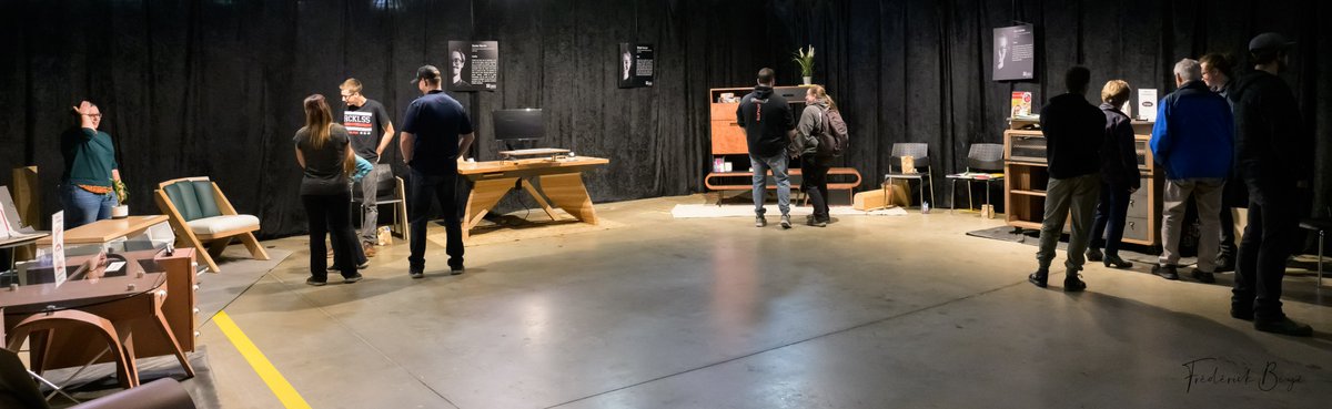 MOSAICeuproject's tweet photo. 📣The National School of Cabinet Making (École nationale du meuble et de l'ébénisterie - #ENME),
@MOSAICeuproject Canadian partner, held this weekend its 52nd Annual Furniture Exhibition, a relevant moment for the school and its students, with 1500 visitors! This was last year👇 https://t.co/oYzUi3ZBkg