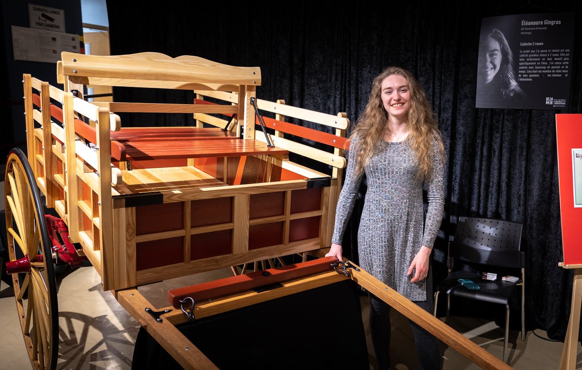 📣The National School of Cabinet Making (École nationale du meuble et de l'ébénisterie - #ENME),
<a href="/MOSAICeuproject/">MOSAIC</a> Canadian partner, held this weekend its 52nd Annual Furniture Exhibition, a relevant moment for the school and its students, with 1500 visitors! This was last year👇