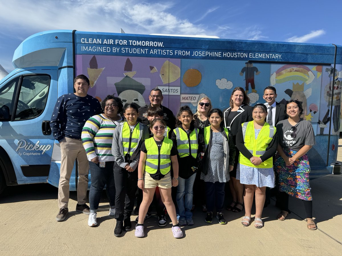 Keep an eye out for some @JHoustonElem art driving around town! Thank you to @CapMetroATX and @CreativeATX for amplifying our student work. #StrongSchoolsStrongerAustin