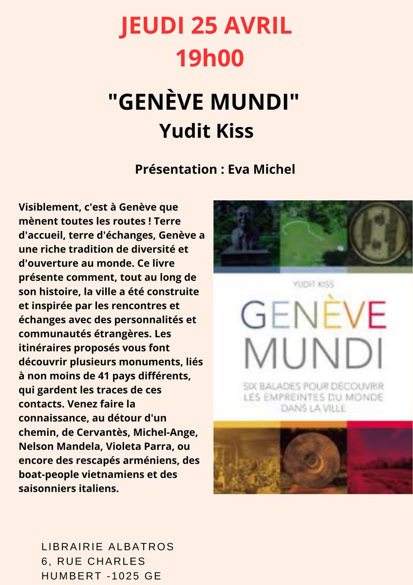 Jeudi 25 avril 19h00 Albatros!