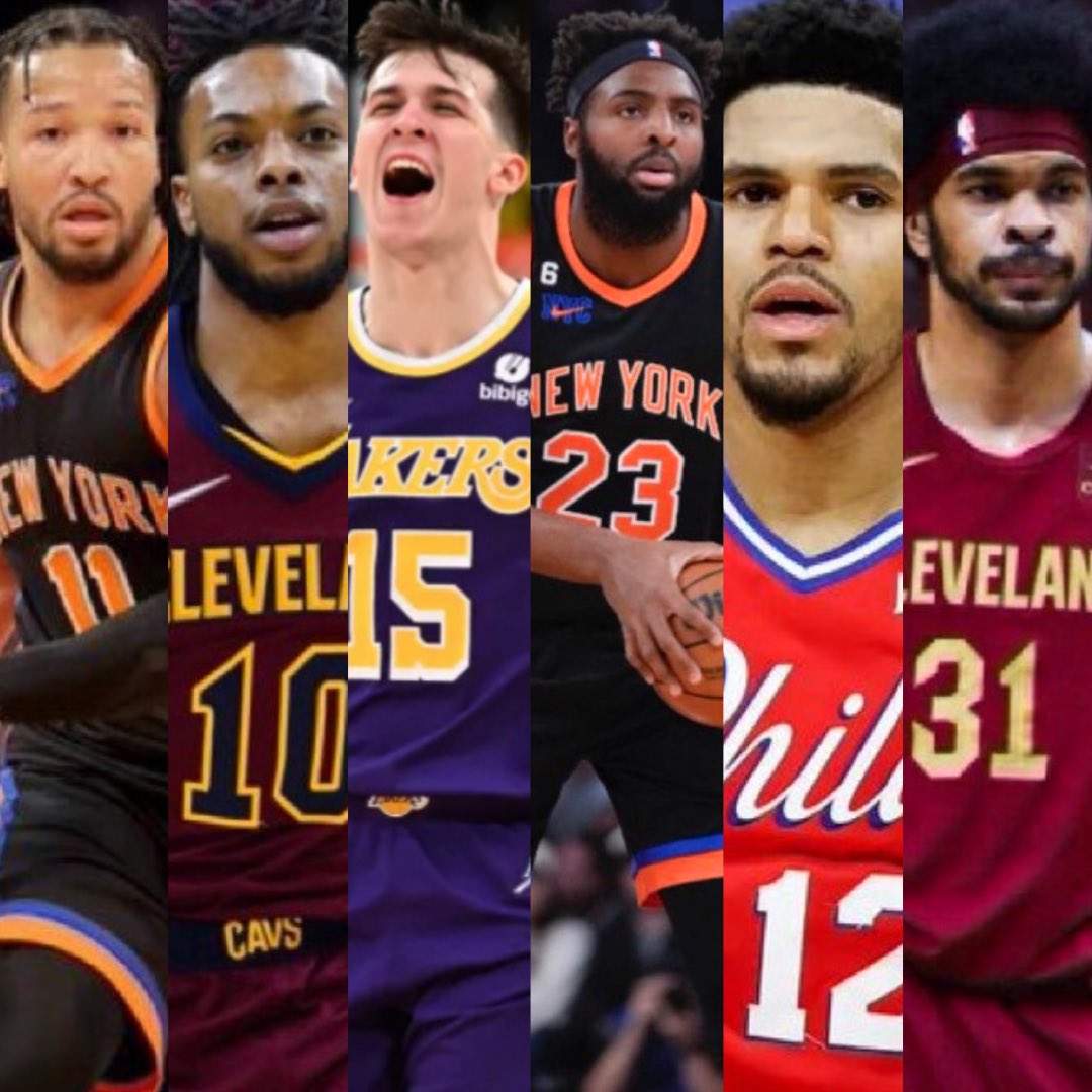 AlexCaruso's tweet photo. NBA Plays April 22nd:

Jalen Brunson Under 31.5 Points
Darius Garland Over 22.5 Pts + Ast
Austin Reaves Over 22.5 Pts + Reb + Ast
Mitchell Robinson Over 12.5 Pts + Reb
Tobias Harris Over 11.5 Points
Jarrett Allen Over 10.5 Rebounds

$200 to Someone who LIKES if we go 6-0 https://t.co/YD2CW3bDaM