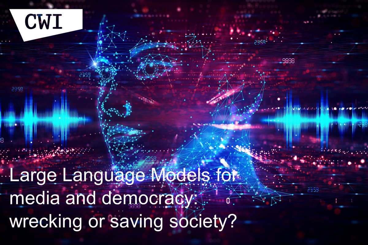 Want to know more about the impact of large language models on society, but didn't register for our event on 23 and 24 April? Follow the talks via Zoom💻! You'll find the links for both days here 👉 bit.ly/49afw2W