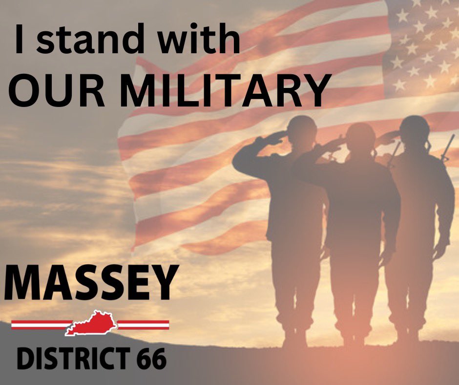 I will always honor and support our military. The sacrifice and service to our country will never be forgotten. Thank you for protecting our freedoms! 

While my opponent claims that our military 'needs to get a real job, and stop stealing from taxpayers,” I believe that their