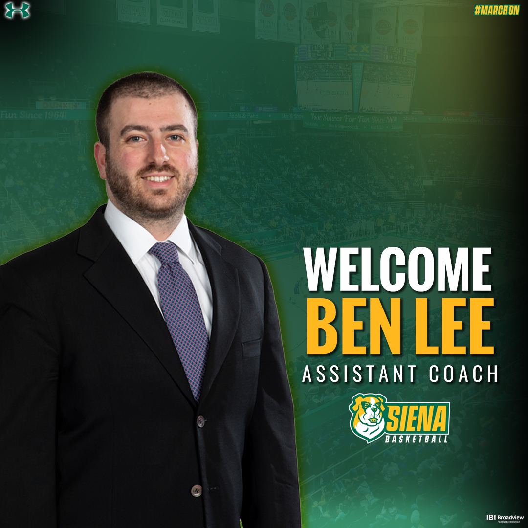🏀 Excited to introduce @Coach_McNamara's first #SienaSaints staff this week First up, welcome @Coach_BenLee! 📰 t.ly/XHS8Q #MarchOn