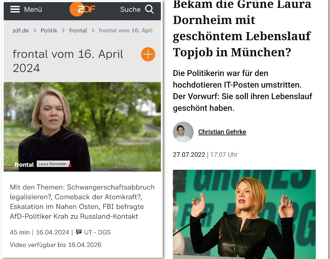 Die von ZDF Frontal zum Thema 'Schwangerschaftsabbruch legalisieren?' interviewte IT-Referntin ist Grünen Politikerin. #ReformOerr #OerrBlog