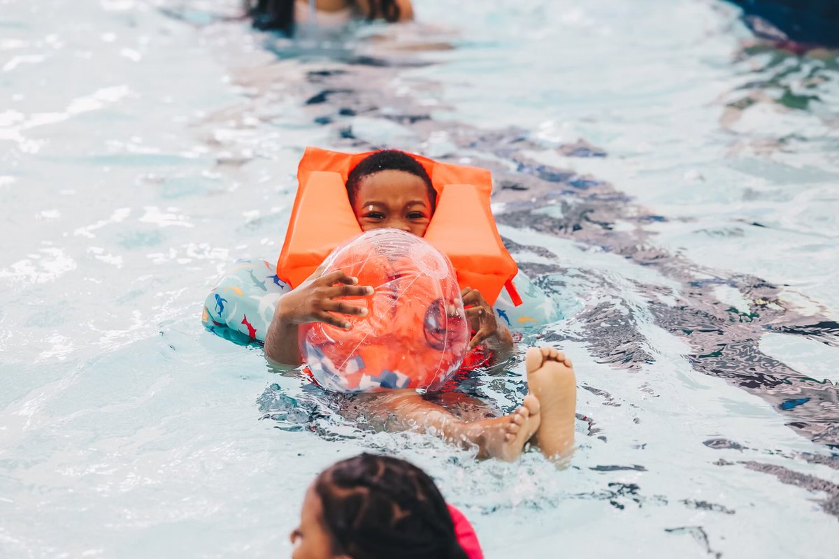 In honor of this season’s water-centered City Edition theme, we teamed up w/ V3 Sports to host a ‘Swimberwolves’ Water Safety Class & Swim Party for local youth. Each participant received a @timberwolves branded life jacket & beach ball to use and enjoy this summer!