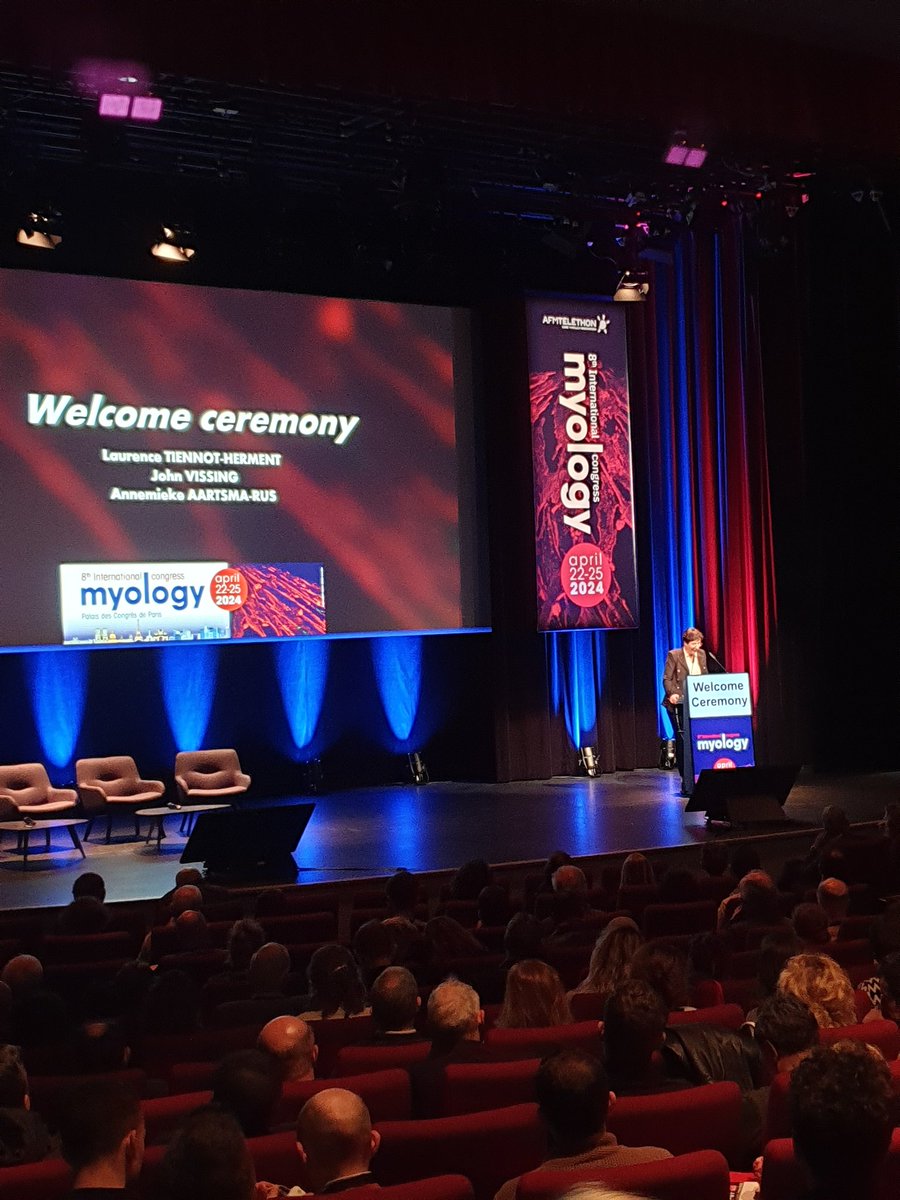 Inst_Myologie's tweet photo. 🔛Let's go for #Myology2024! Welcome ceremony at Palais des Congrès in Paris. Our teams will welcome you along these 4 days on our booth n°3 Hall Havane. Let's meet 🤝 https://t.co/hbuuSuXIZu