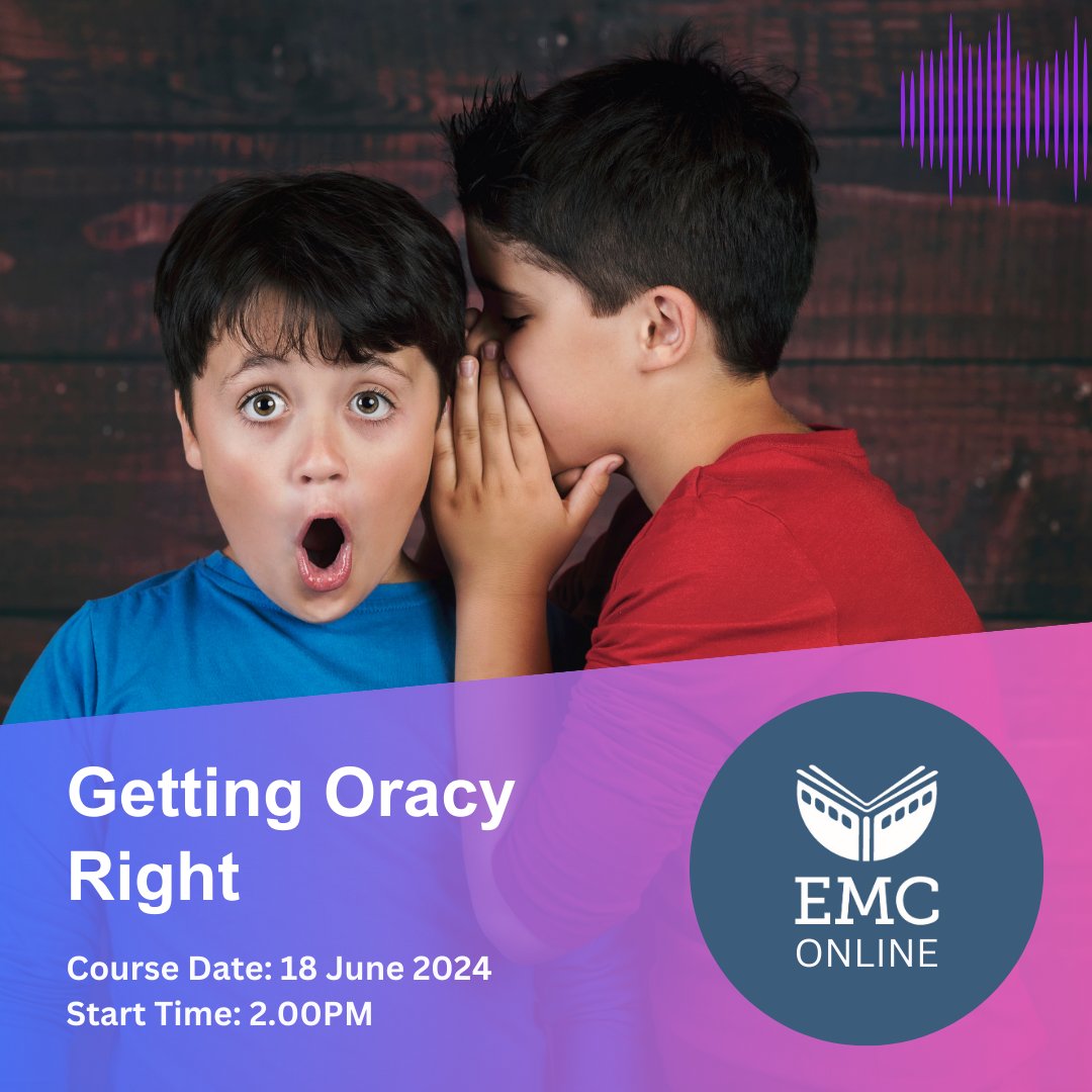 EMC CPD Online: Getting Oracy Right (18.6.24) 'Really engaging and useful session with proactive, practical techniques and advice.' Book by: 8am, 14 Jun tinyurl.com/56c94jpu @AndrewEMC @BarbaraBleiman