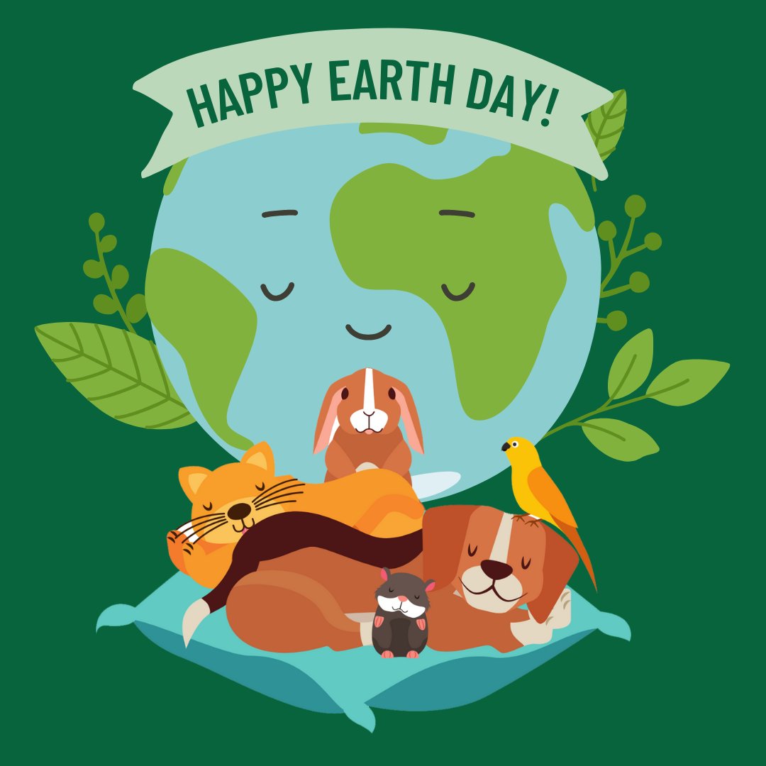 We only have one - Happy #EarthDay from RASKC! Learn how to reduce your pet's environmental paw-print, courtesy EcoConsumer: bit.ly/4b2C5Ia