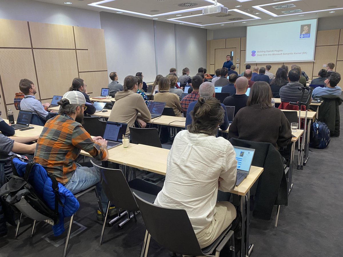 The afternoon workshop sessions at hashtag#mlprague delivered yet another substantial batch of takeaways! ▪️ Building OpenAI Plugins: Deep Dive into Microsoft Semantic Kernel (SK) (Daniel Costea) An enlightening session focused on the Microsoft Semantic Kernel (SK) and its