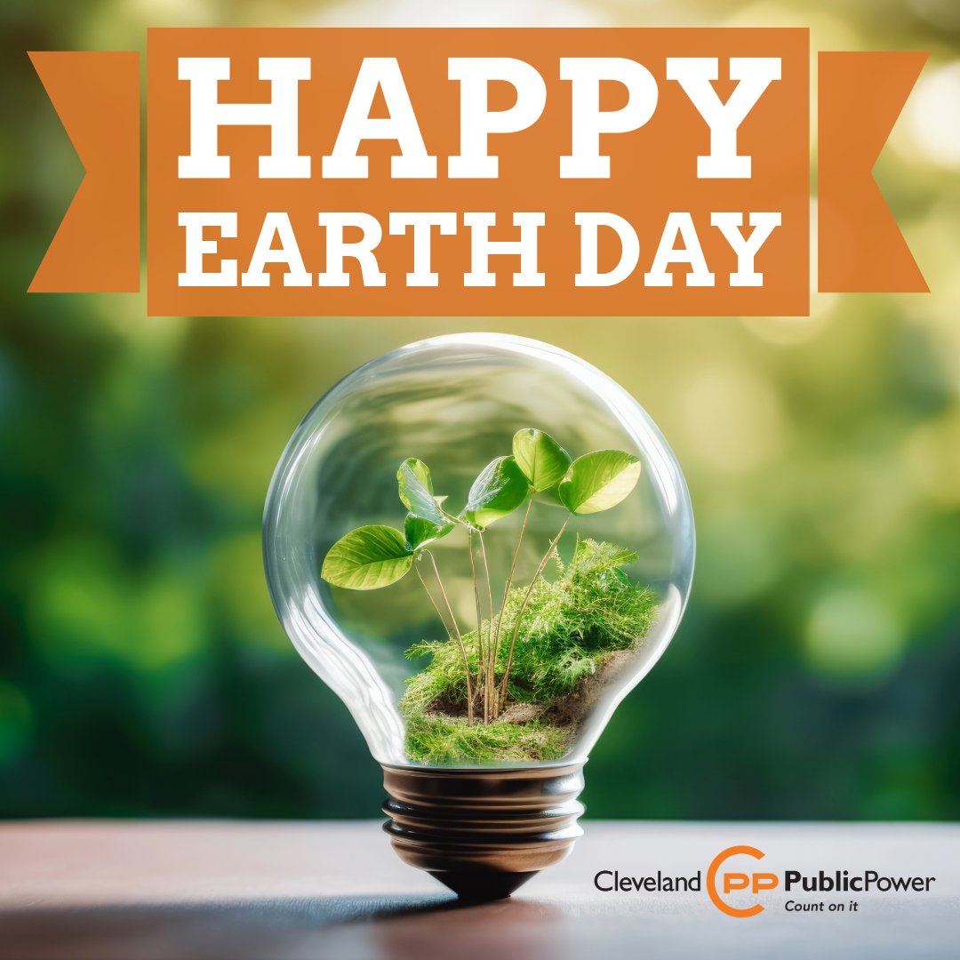Happy Earth Day, Cleveland! 🌎 #ClevelandPublicPower #CPP #CountOnIt #EarthDay