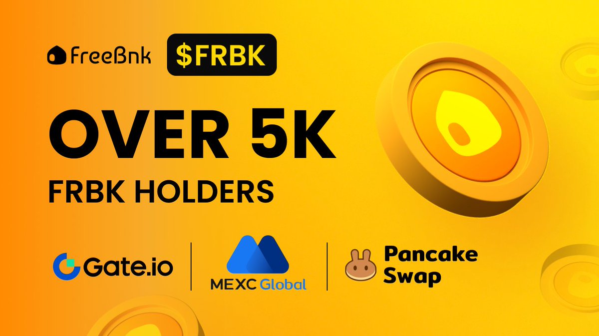 We are happy to announce that we are over 5K FRBK holders! 😱🥳

Thank you for your support! Be ready for the next steps, RWA, lending, safe, crypto pay and more!

Download the app to know all FRBK use cases and be ready for the future of crypto 🚀