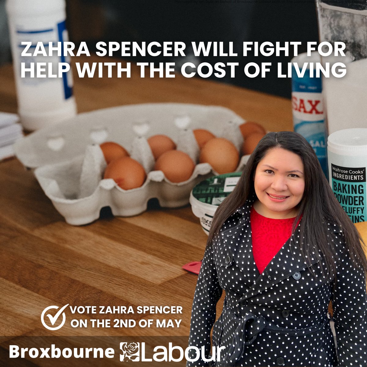 Elect Zahra Spencer as your Councillor for Cheshunt South & Theobalds on the 2nd of May so she can deliver for you!