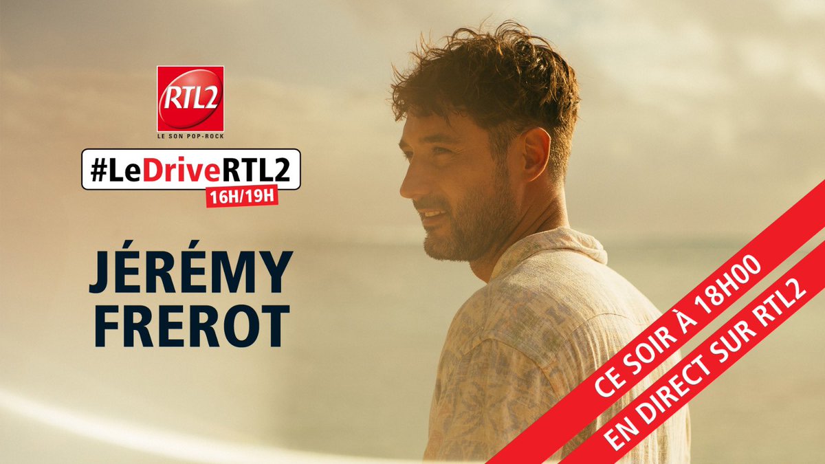 Le retour de <a href="/JeremyFrerot/">Jérémy Frerot</a> avec son nouveau single c’est ce soir en direct <a href="/RTL2officiel/">RTL2 🎸</a> dans Le Drive de <a href="/eric_jeanjean/">Eric Jean-Jean</a> 🎸