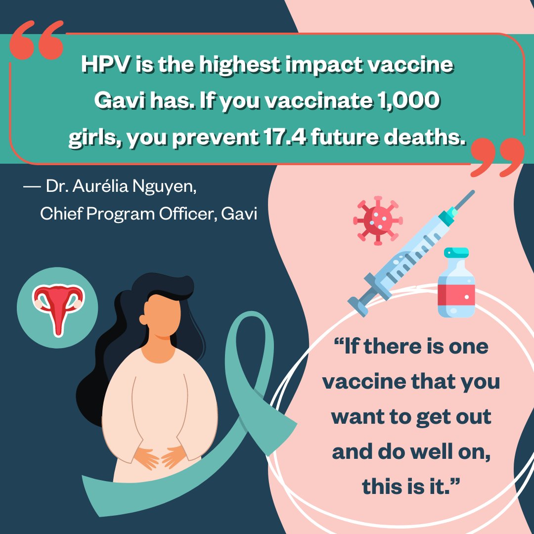 While we have seen several rollouts of the HPV vaccine this year, interruptions in manufacturing have led to nearly 1.5 million girls missing the chance to be protected from cervical cancer. Join us in raising our voices this #WorldImmunizationWeek for #VaccinesForAll 💉