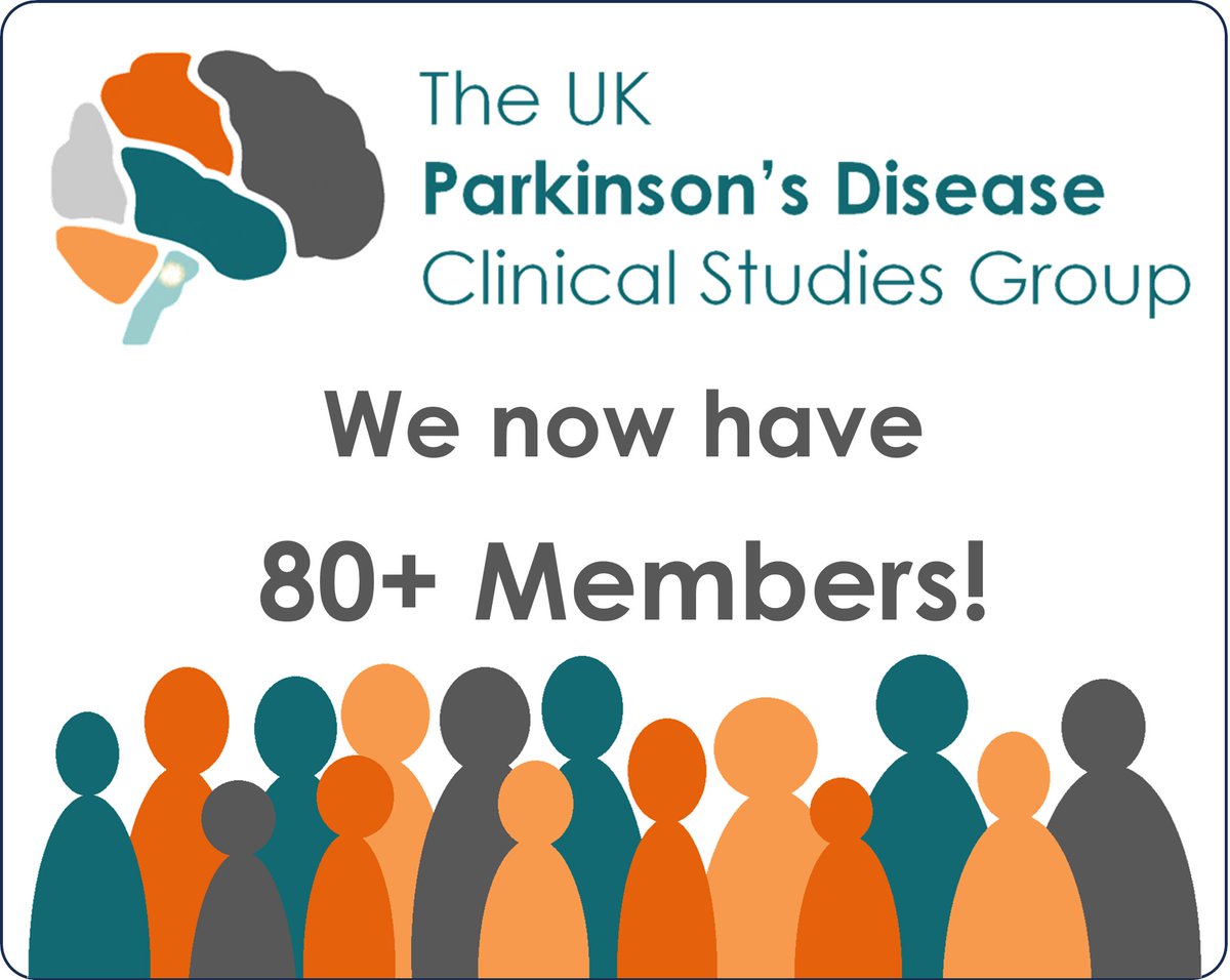 Our growth spurt continues!🌱

The UK PD-CSG now has over 80 members!

Full list of our members: 
sites.google.com/sheffield.ac.u…

We remain very keen to engage with professionals involved or interested in #ParkinsonsClinicalResearch, apply: 
sites.google.com/sheffield.ac.u…