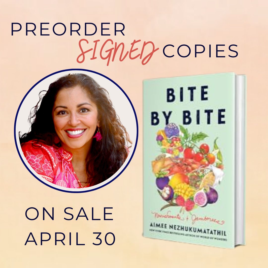 Bite by Bite: Nourishments & Jamborees is almost here! Pre-order a sign copy here: squarebooks.com/book/978006328… ✨If you pre-order you will get an exclusive, limited edition mango sticker while they are in stock— perfect for your laptop or water bottle!