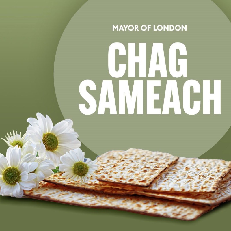 Chag Sameach to Jewish Londoners and all those around the world celebrating #Passover.