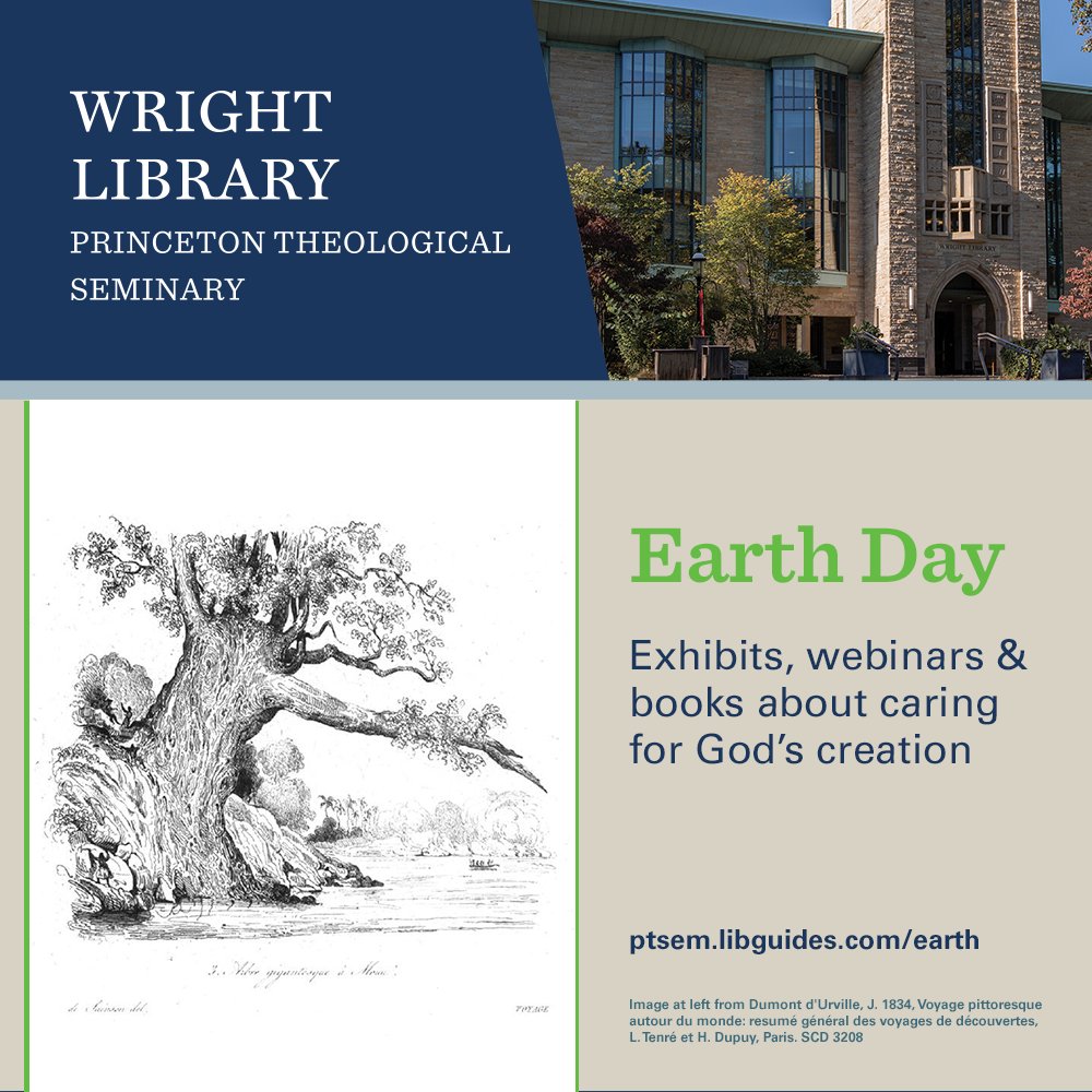 Happy #EarthDay @ptseminary & @farminary! From the Flora, Fauna and Mysteriana exhibit to books from the #WrightLibrary collection to Presbyterians for Earth Care webinars, this guide is the perfect read ptsem.libguides.com/earth