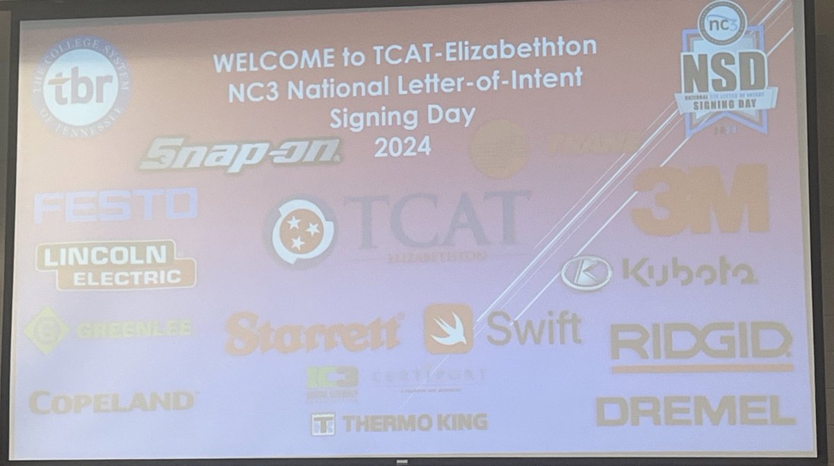 Congratulation to the students from SHHS that signed to attend TCAT Elizabethton this fall. Very proud of your hard work and commitment! <a href="/jcityTNschools/">JohnsonCitySchools</a> <a href="/ScienceHill_JCS/">SCIENCE HILL HIGH SCHOOL</a> <a href="/TCATEliz/">TCAT Elizabethton</a>