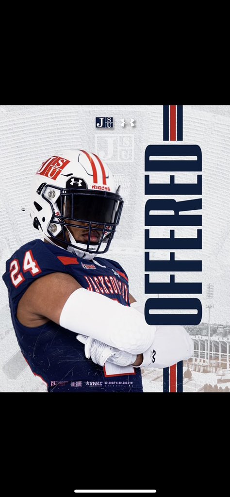 After a great conversation with <a href="/CoachRipKirk/">Rip Kirk</a> I’m extremely blessed to receive an offer from Jackson State University <a href="/gojsutigersfb/">Jackson State Football</a> <a href="/RecruitTheWest_/">Carver High Recruiting</a> <a href="/bobbycarr11/">Bobby carr</a>