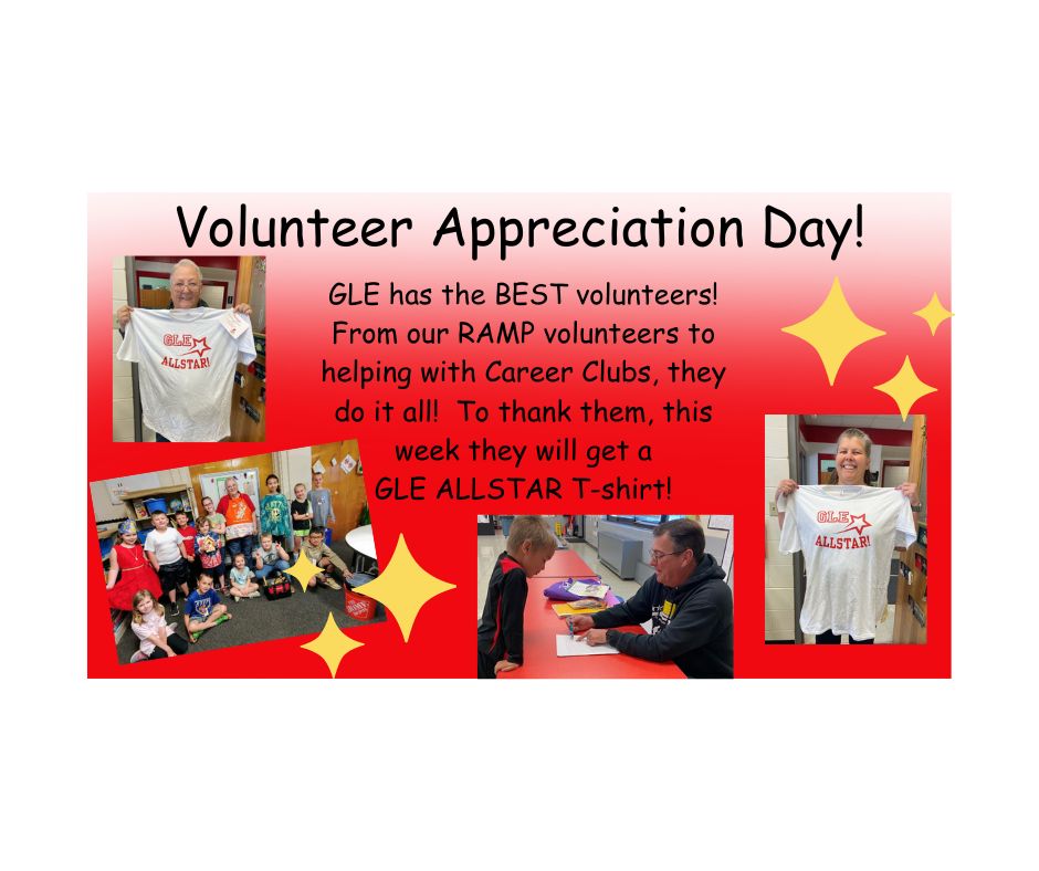 Happy Volunteer Appreciation Day!  GLE Volunteers are the BEST! @CCSchoo1s #volunteer