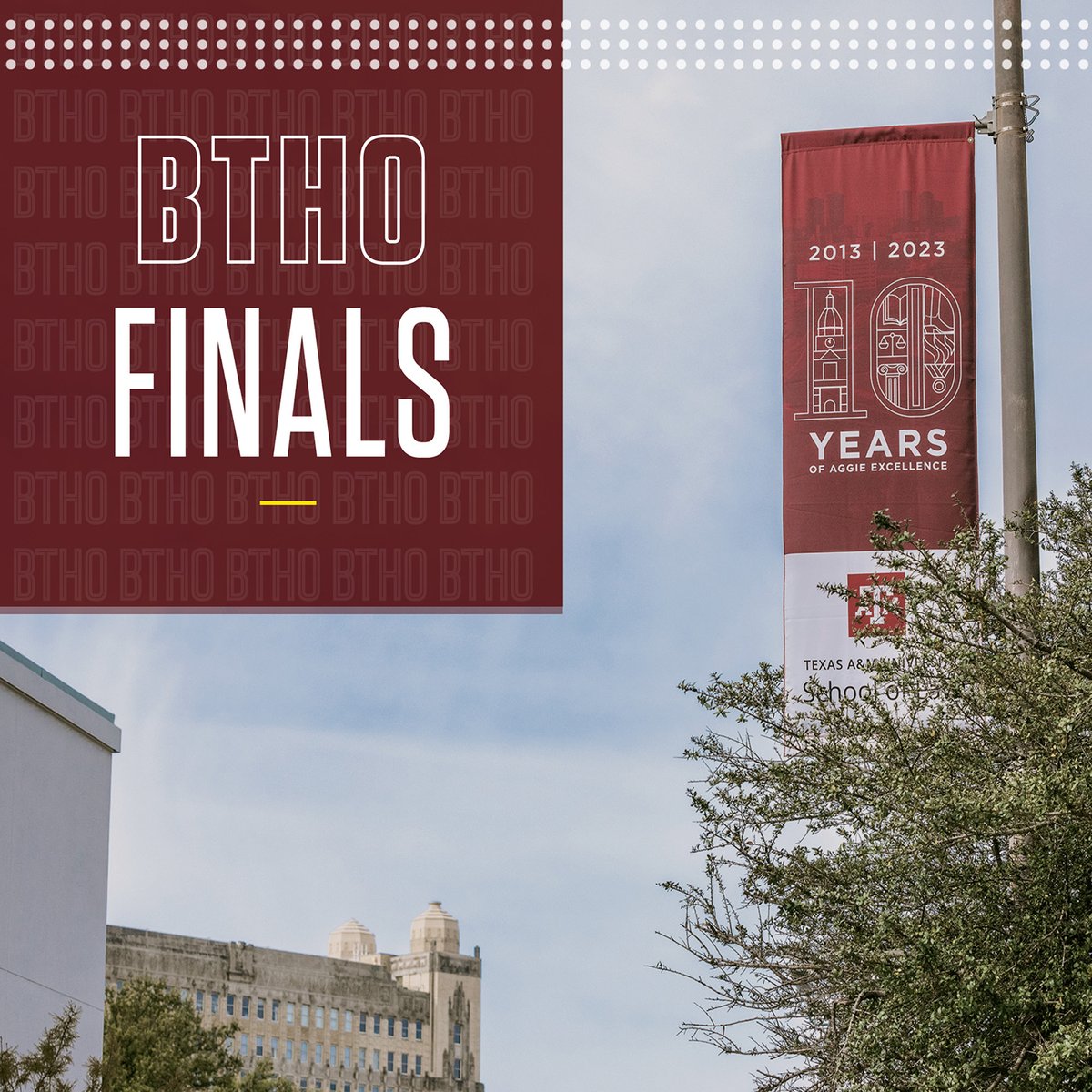 Good luck on your finals, Ags. You've got this!