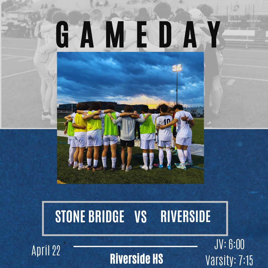 Big match today! Weather is great so come out and cheer us on.