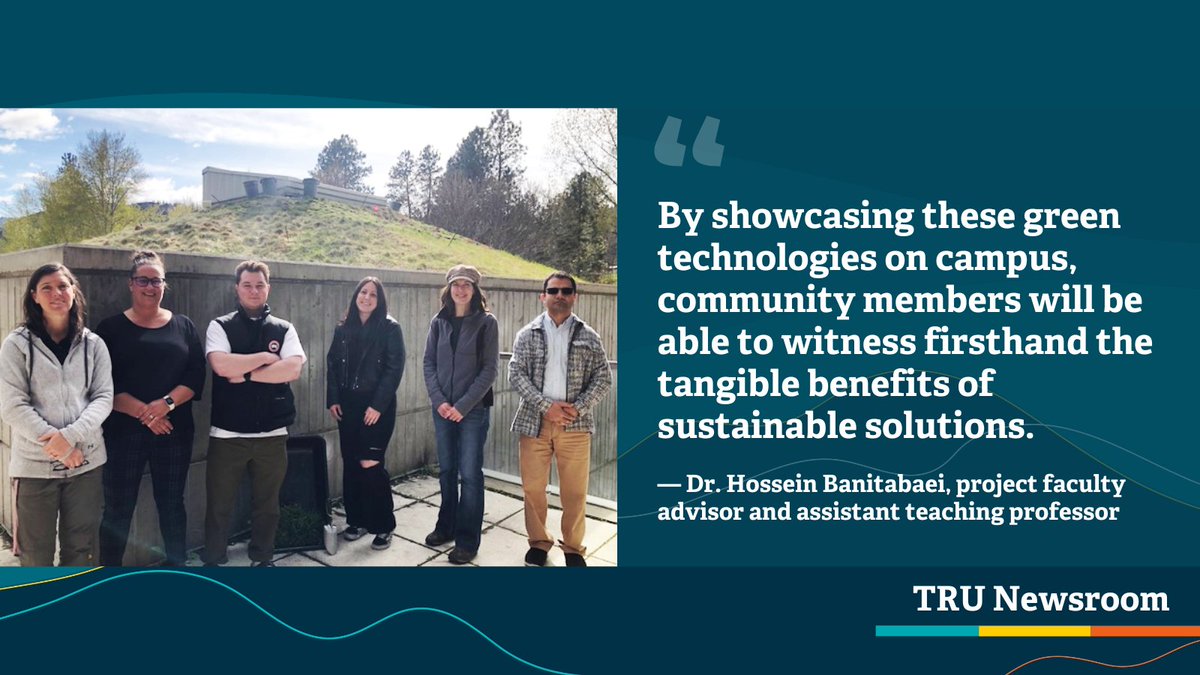 Every day is #EarthDay at TRU 🌎 The Kamloops campus is teeming with initiatives showcasing the university’s dedication and commitment to expanding its established leadership in environmental sustainability. Read the full story: inside.tru.ca/2024/04/22/bui…