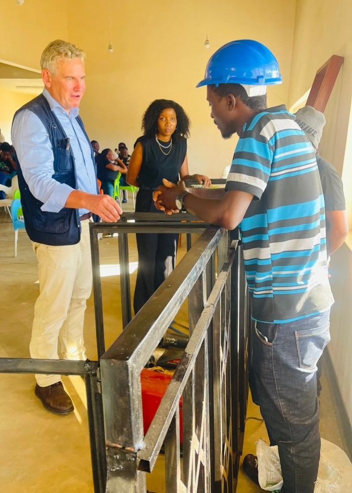 On my way to the Southern Region this week. My first stop at Dzuka Africa Organisation in Balaka where we are supporting young people with entrepreneurial skills through the Zantchito Skills for Jobs programme. @undpmalawi @zantchitoMalawi