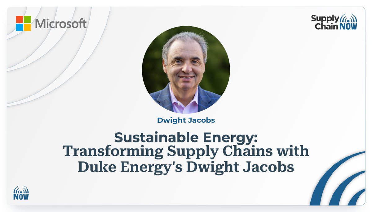 Latest episode sponsored by @Microsoft alert! 🚀 Hosts @ScottWLuton & @Kevin_Jackson dive deep with Dwight Jacobs from @DukeEnergy, uncovering insights on #sustainability, tech, & #procurement in the energy sector. #MSFTAmbassador #MicrosoftxNOW2024

 🔊: bit.ly/4d4rVZj