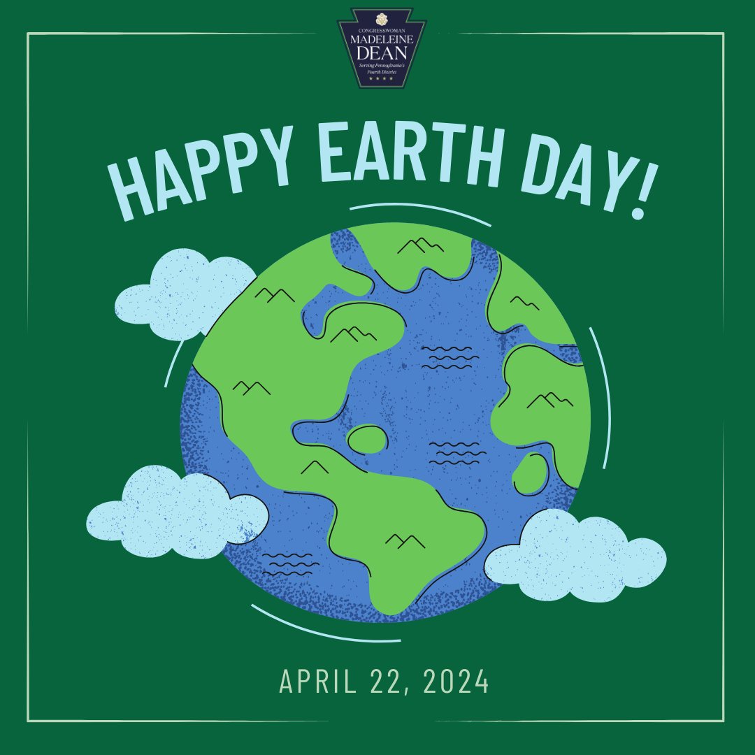 The Pennsylvania Constitution guarantees “a right to clean air, pure water, and to the preservation of the natural, scenic, historic and esthetic values of the environment.” Let this Earth Day be a reminder of this care for our planet for generations to come. 🌎