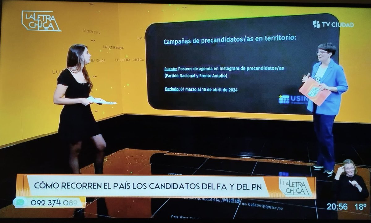 **Campañas de precandidatos/as en territorio** En la columna de ayer de la Usina de Percepción Ciudadana en @laletrachicatv presentamos datos sobre recorridas de precandidatos/as (FA y PN), a partir de posteos de Instagram de sus cuentas públicas. Acá 🧵 de mapas y análisis 👇🏽