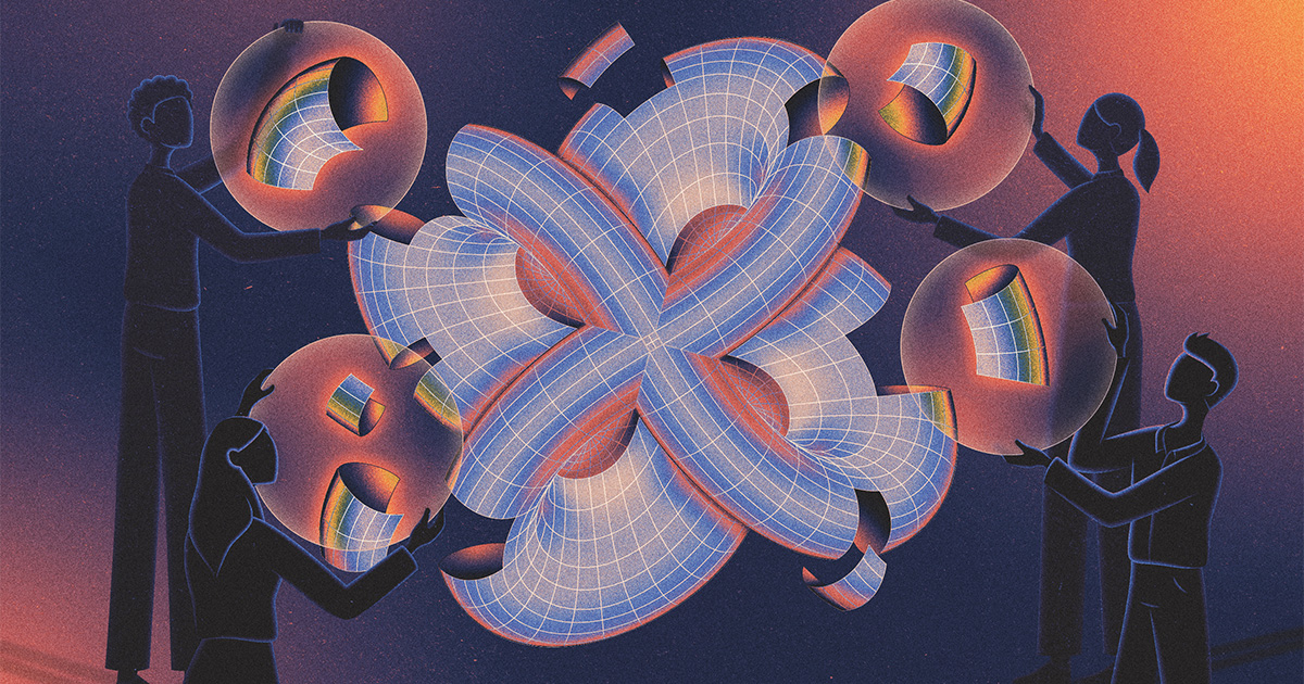 Mathematicians have the tools to explore worlds of 2, 3 and 5+ dimensions. But the fourth dimension remains mysterious and elusive. Topologists are trying to change that, one problem at a time. @jordanacep reports: quantamagazine.org/mathematicians…